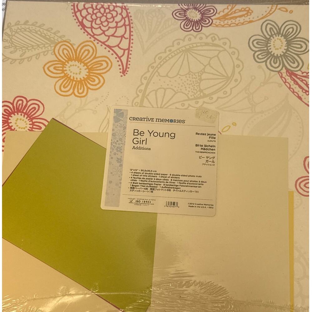 Creative Memories Be Young Girl Additons 12"x12" Brand New Sealed Scrapbook